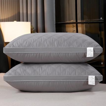 91家纺网 家纺一手货源 找家纺 天意美 2022新款全棉三线格枕48x74一只灰色