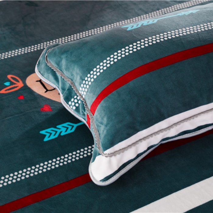 91家纺网 家纺一手货源 找家纺 馨梦缘2025直播爆款8.5斤牛奶绒四件套加厚保暖床裙金貂绒 匆匆那年