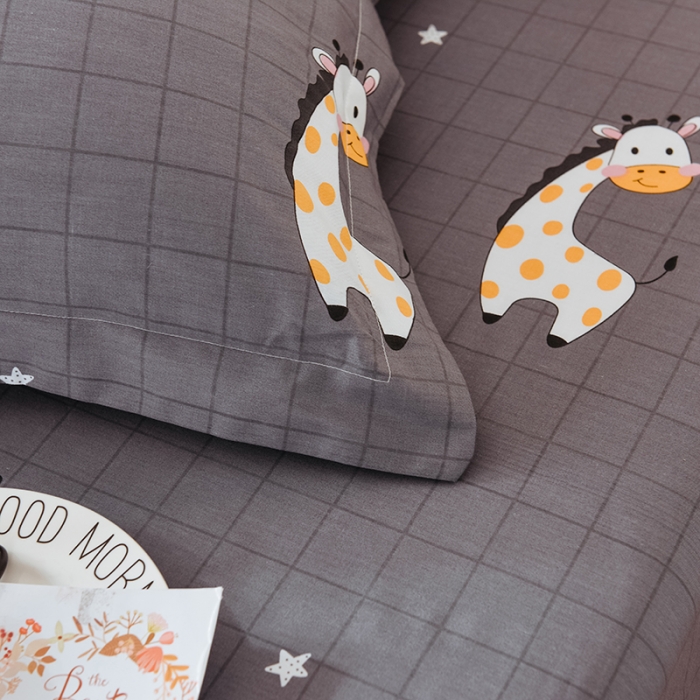 91家纺网 家纺一手货源 找家纺 甜之梦 2025新款12868全棉印花系列单品枕套 萌企鹅