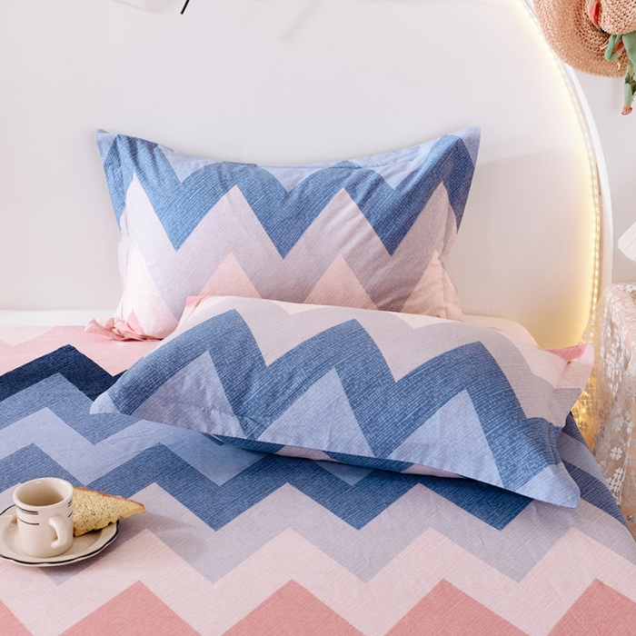 91家纺网 家纺一手货源 找家纺 甜之梦 2025新款12868全棉印花系列单品枕套 梦境红