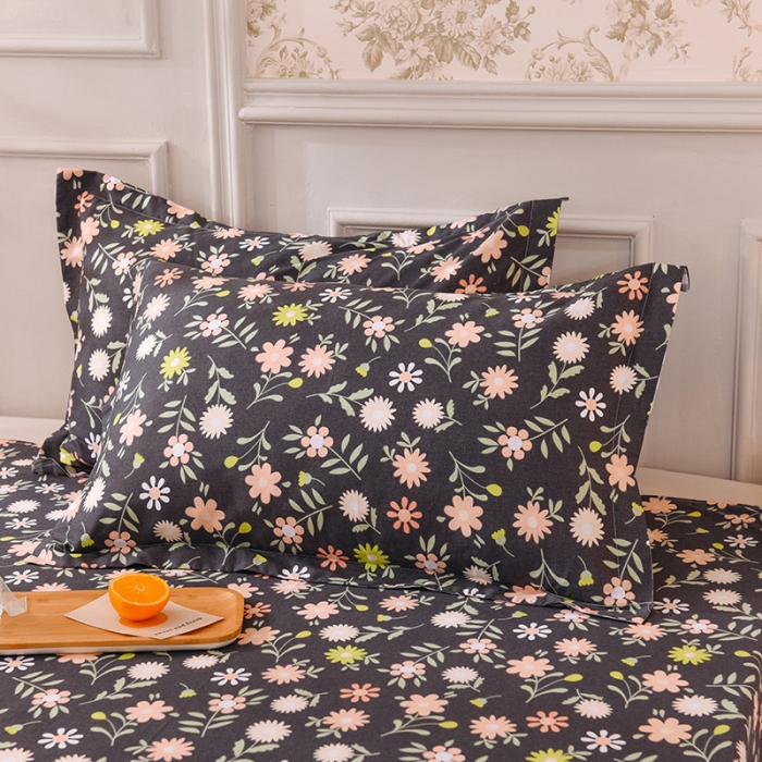 91家纺网 家纺一手货源 找家纺 甜之梦 2025新款12868全棉印花系列单品枕套 沁园春