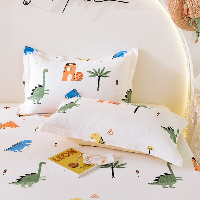 91家纺网 家纺一手货源 找家纺 甜之梦 2025新款12868全棉印花系列单品枕套 童话森林