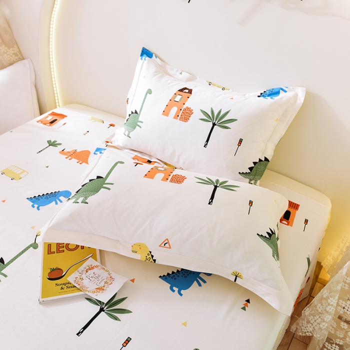 91家纺网 家纺一手货源 找家纺 甜之梦 2025新款12868全棉印花系列单品枕套 童话森林