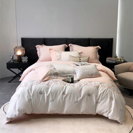 91家纺网 家纺一手货源 找家纺 总鹿班2022新款100支长绒棉四件套-莫奈1标准会员-20