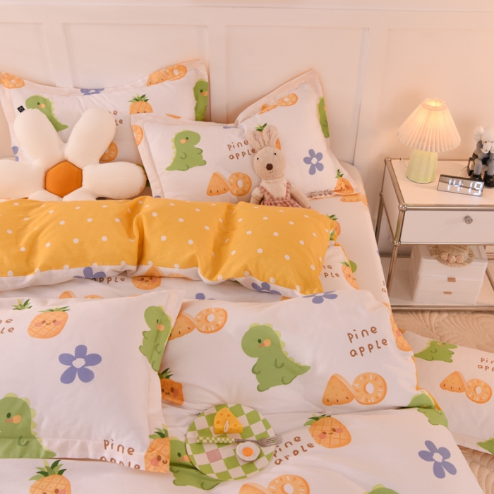 91家纺网 家纺一手货源 找家纺 总甜之梦 2025新款纯棉印花12868四件套