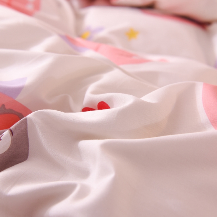 91家纺网 家纺一手货源 找家纺 甜之梦 2025新款纯棉印花12868四件套 初恋蜜桃