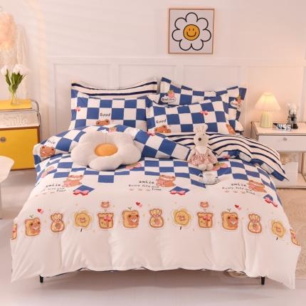 甜之梦 2025新款纯棉印花12868四件套 派对熊