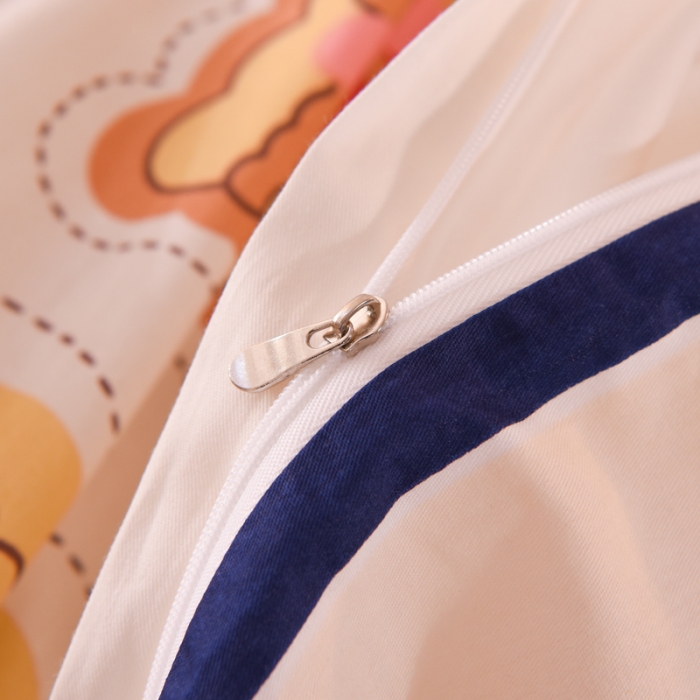 91家纺网 家纺一手货源 找家纺 甜之梦 2025新款纯棉印花12868四件套 派对熊