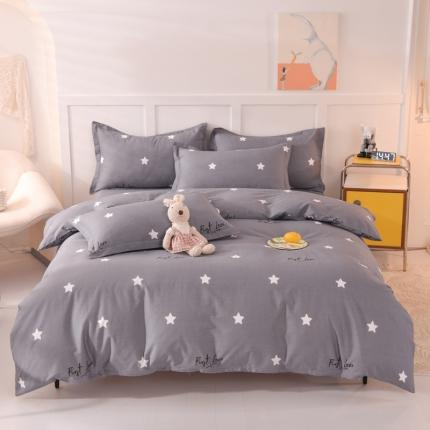 甜之梦 2025新款纯棉印花12868四件套 新纯色星空