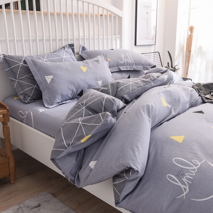 91家纺网 家纺一手货源 找家纺 甜之梦 2025新款纯棉印花12868四件套 灵动空间