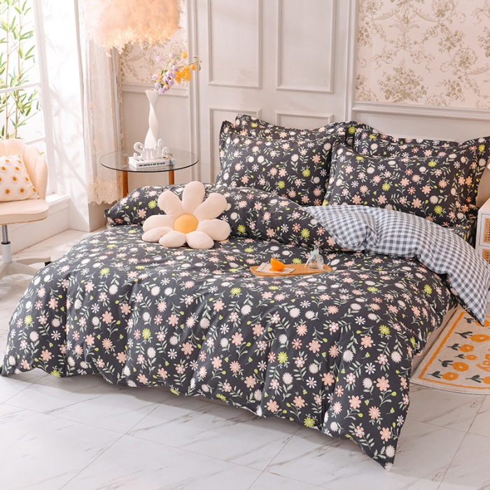 91家纺网 家纺一手货源 找家纺 甜之梦 2025新款纯棉印花12868四件套 沁园春