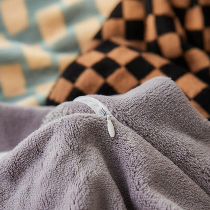 91家纺网 家纺一手货源 找家纺 佳梦家纺 2022新款240克高端色织牛奶绒四件套-织梦 织梦（艾青）