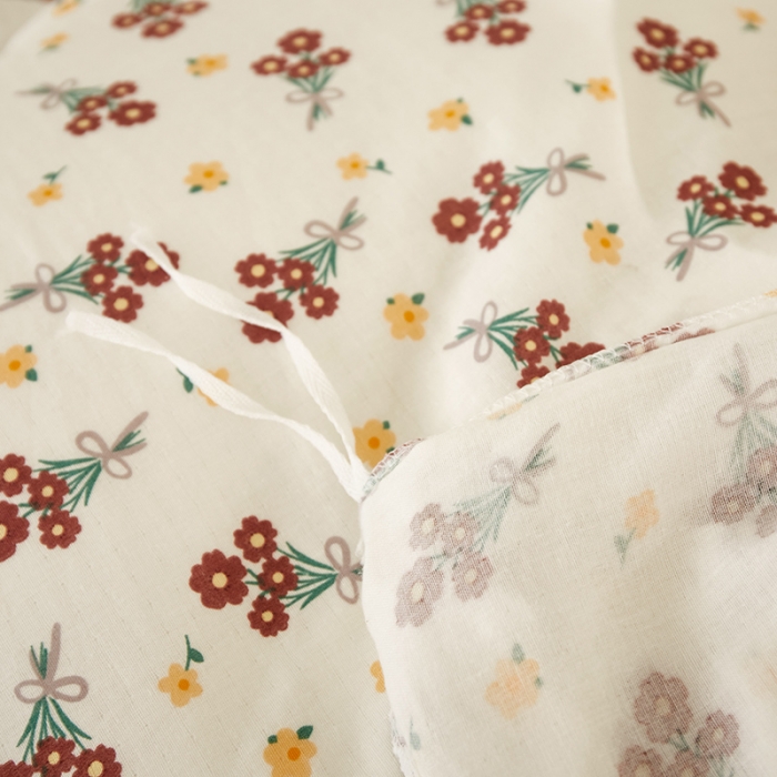 91家纺网 家纺一手货源 找家纺 怡家居 2022新款全棉A类双层纱韩版四件套 玲珑