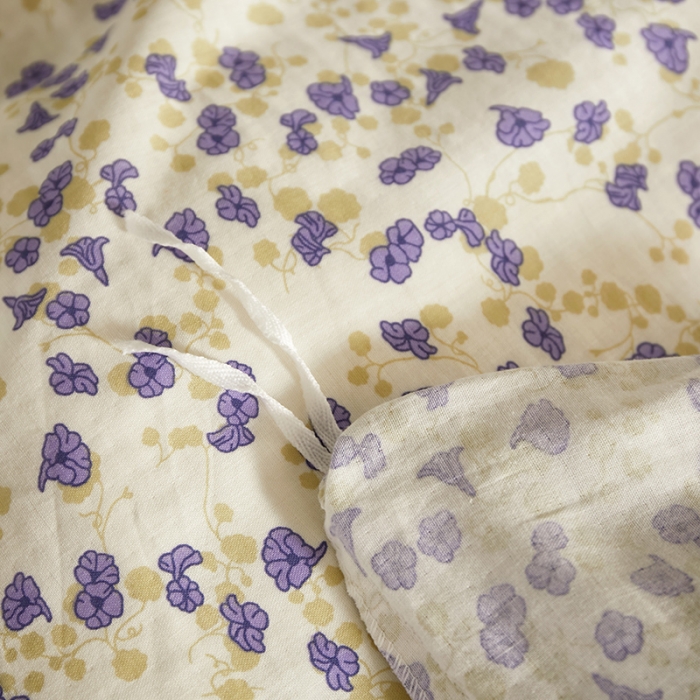 91家纺网 家纺一手货源 找家纺 怡家居 2022新款全棉A类双层纱韩版四件套 叶语纷飞