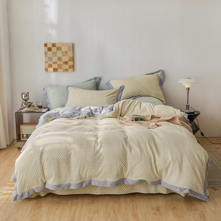 （总）佳梦家纺 2022新款240克芙暖绒提花四件套-寻梦