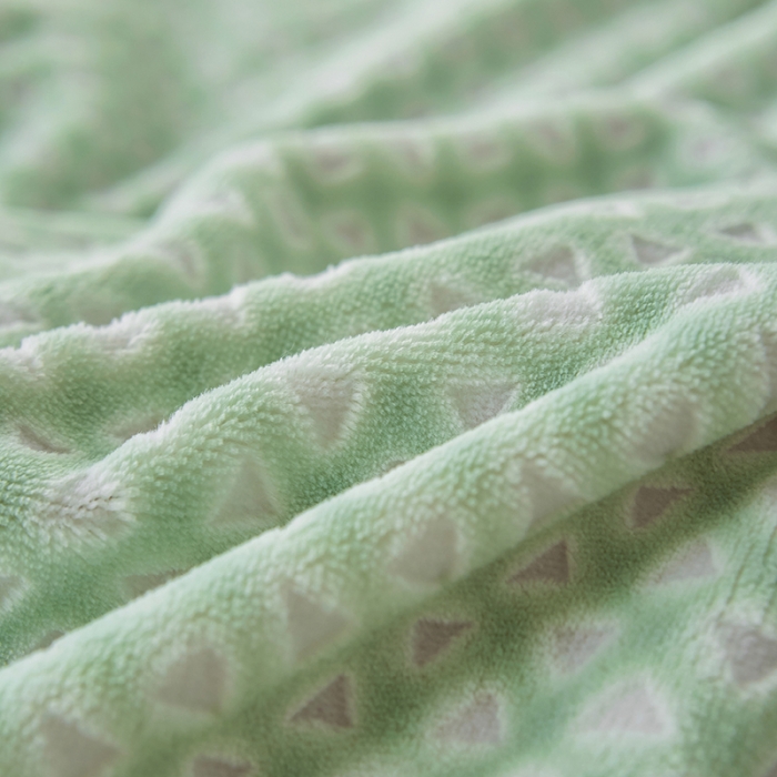 91家纺网 家纺一手货源 找家纺 佳梦家纺 2022新款240克芙暖绒提花四件套-寻梦 寻梦（香草绿）