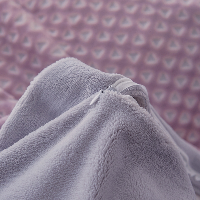 91家纺网 家纺一手货源 找家纺 佳梦家纺 2022新款240克芙暖绒提花四件套-寻梦 寻梦（紫薯）