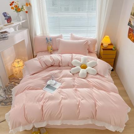 91家纺网 家纺一手货源 找家纺 （总）阿曼达 2023新款韩系柔美轻奢m四件套蕾丝小姐