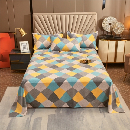 91家纺网 家纺一手货源 找家纺 （总）宝莱利家纺 2023全棉生态磨毛直角床单