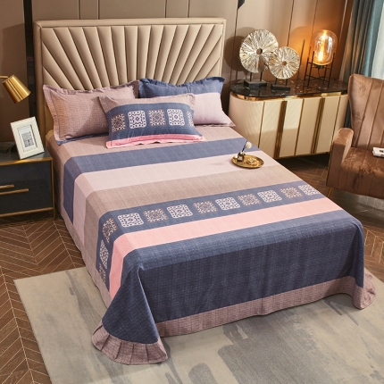 91家纺网 家纺一手货源 找家纺 （总）宝莱利家纺 2023全棉生态磨毛圆角床单