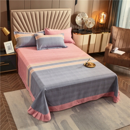 91家纺网 家纺一手货源 找家纺 （总）宝莱利家纺 2023全棉生态磨毛圆角床单