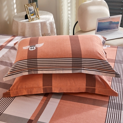 91家纺网 家纺一手货源 找家纺 （总1）安逸家纺 新款全棉枕套加厚生态磨毛学生单枕套一对