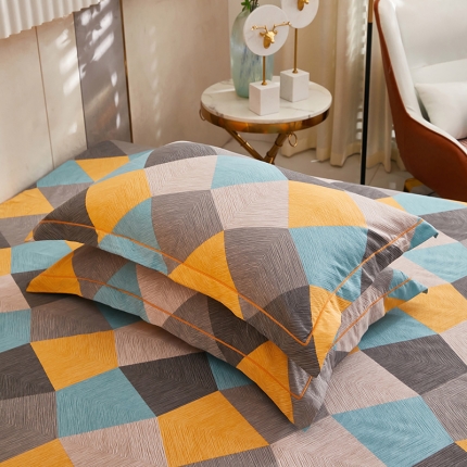 91家纺网 家纺一手货源 找家纺 （总1）安逸家纺 新款全棉枕套加厚生态磨毛学生单枕套一对