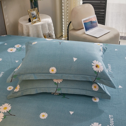 91家纺网 家纺一手货源 找家纺 （总1）安逸家纺 新款全棉枕套加厚生态磨毛学生单枕套一对