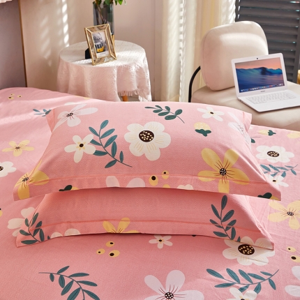 91家纺网 家纺一手货源 找家纺 （总1）安逸家纺 新款全棉枕套加厚生态磨毛学生单枕套一对