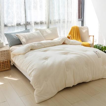 91家纺网 家纺一手货源 找家纺 （总）青螺2022秋冬生姜原棉大豆被春秋被学生被冬被直播供货