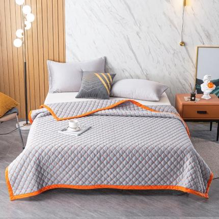 91家纺网 家纺一手货源 找家纺 总 卡奥 2023撞色系全棉马卡龙双人空调被四季盖被纯色床盖