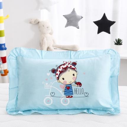 91家纺网 家纺一手货源 找家纺 (总）吉咪兔 2022大版卡通花边枕套