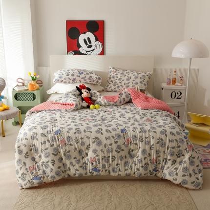 有货 迪士尼正版授权抗 病毒针织豆豆被春秋被冬被 黛西花园