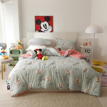 有货 2022新款迪士尼正版授权抗 病毒针织豆豆被春秋被冬被 完美黛西