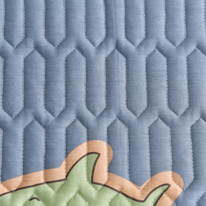 91家纺网 家纺一手货源 找家纺 床笠人家 2025新款全棉夹棉防水床垫 海洋之星