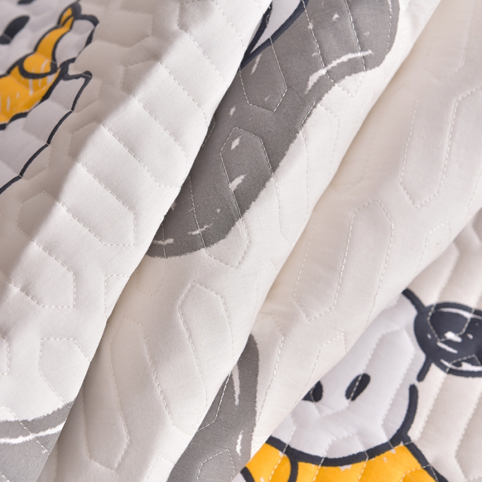 91家纺网 家纺一手货源 找家纺 床笠人家 2025新款全棉夹棉防水床垫 汪汪