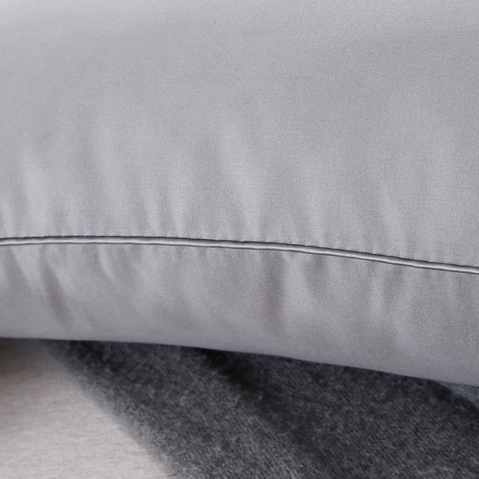 91家纺网 家纺一手货源 找家纺 天意美枕芯  2022新款磨毛亲肤枕 灰色