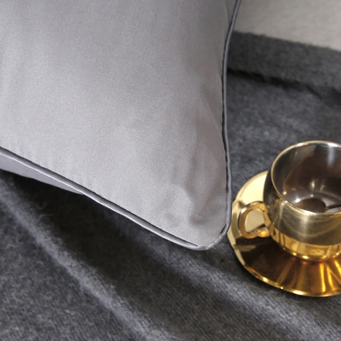 91家纺网 家纺一手货源 找家纺 天意美枕芯  2022新款磨毛亲肤枕 灰色