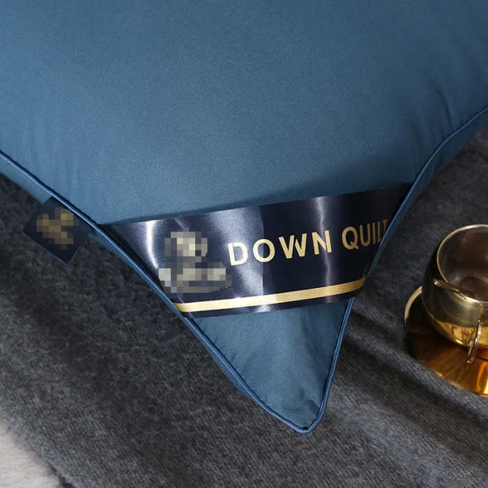 91家纺网 家纺一手货源 找家纺 天意美枕芯  2022新款磨毛亲肤枕 蓝色