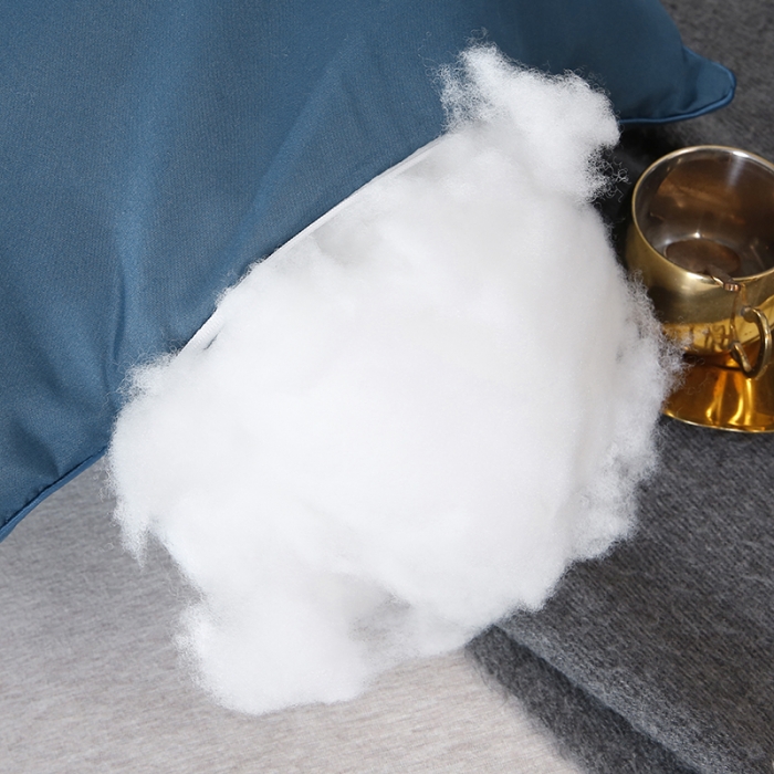 91家纺网 家纺一手货源 找家纺 天意美枕芯  2022新款磨毛亲肤枕 蓝色