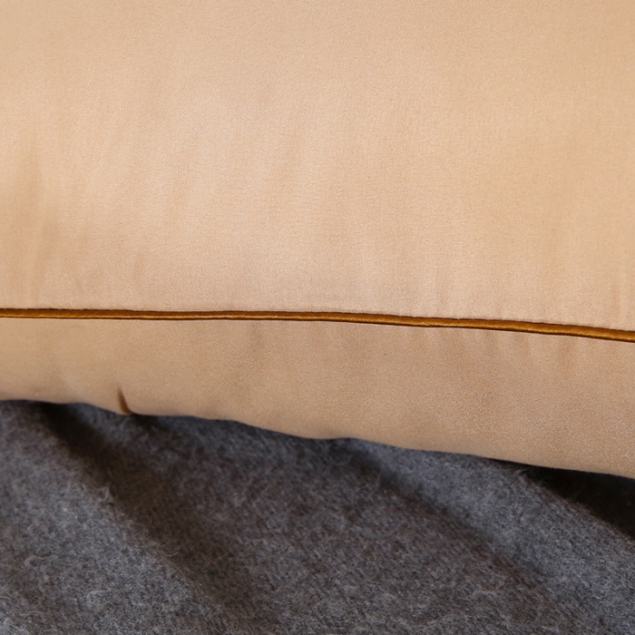 91家纺网 家纺一手货源 找家纺 天意美枕芯  2022新款磨毛亲肤枕 驼色