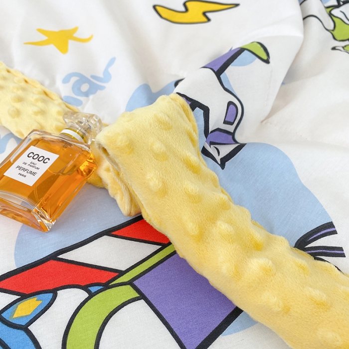 91家纺网 家纺一手货源 找家纺 （总）一米阳光 2022新款迪士尼豆豆绒夏被四件套