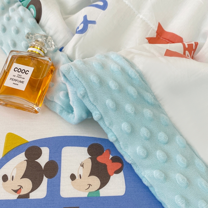 91家纺网 家纺一手货源 找家纺 一米阳光 2022新款迪士尼豆豆绒夏被四件套 西西里