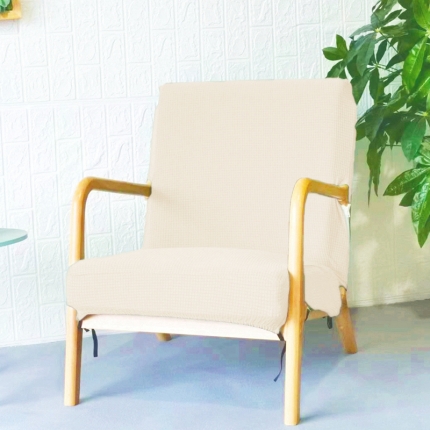 91家纺网 家纺一手货源 找家纺 防水华夫格纯色弹力实木沙发椅套  单人沙发套  弹性坐垫套