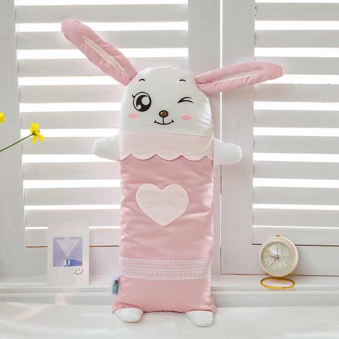 91家纺网 家纺一手货源 找家纺 总）良佐生活2022新款60支贡缎全棉儿童动物枕头24x56