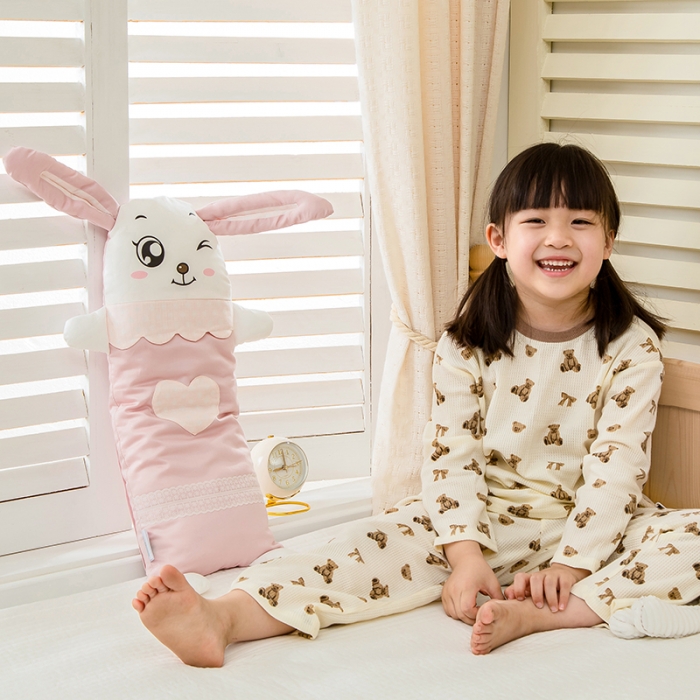 91家纺网 家纺一手货源 找家纺 总）良佐生活2022新款60支贡缎全棉儿童动物枕头24x56