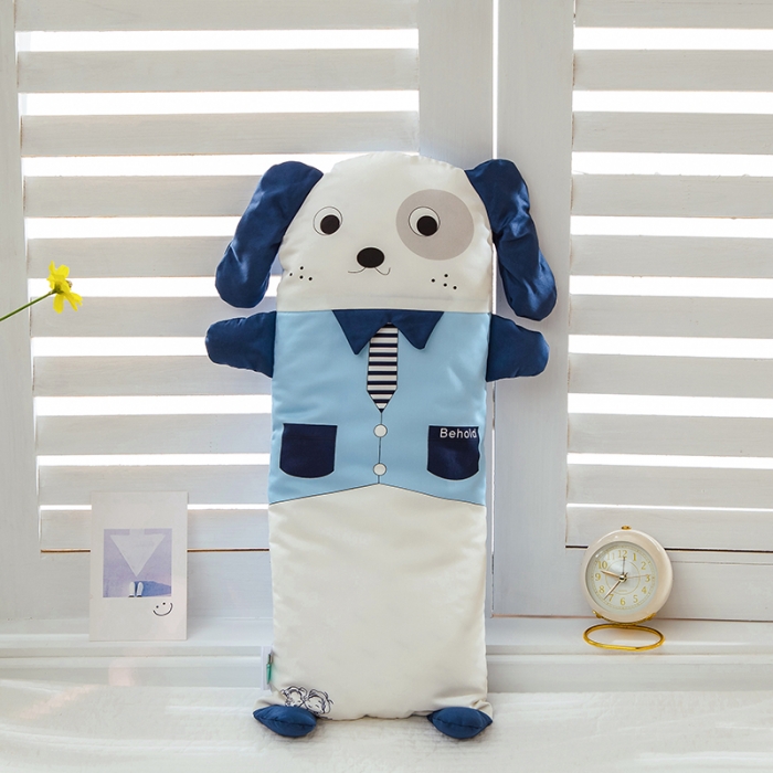 91家纺网 家纺一手货源 找家纺 总）良佐生活2022新款60支贡缎全棉儿童动物枕头24x56