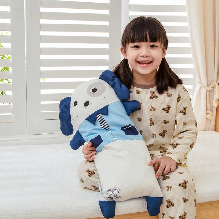 91家纺网 家纺一手货源 找家纺 总）良佐生活2022新款60支贡缎全棉儿童动物枕头24x56