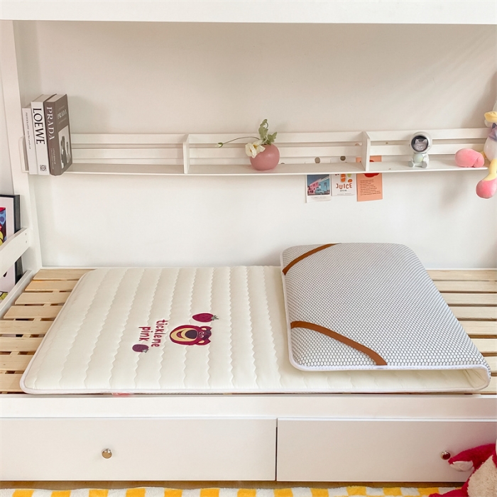 91家纺网 家纺一手货源 找家纺 鑫钰 2023新款烫画学生床垫 草莓熊