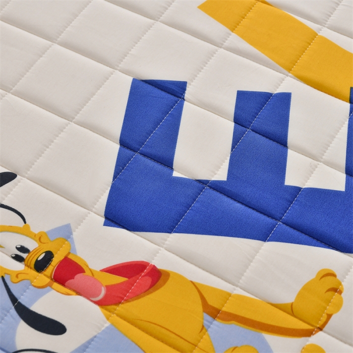 91家纺网 家纺一手货源 找家纺 鑫钰 2023新款全棉印花迪士尼床垫 布鲁托